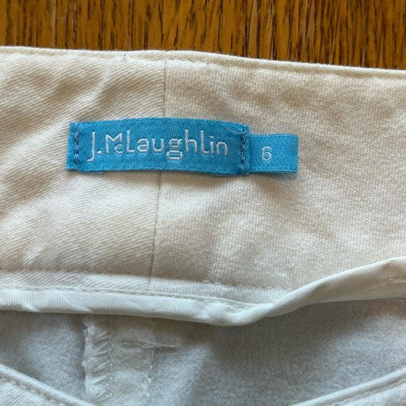 J. McLaughlin Women's White Pants Jeans SIZE-6 - Picture 9 of 10
